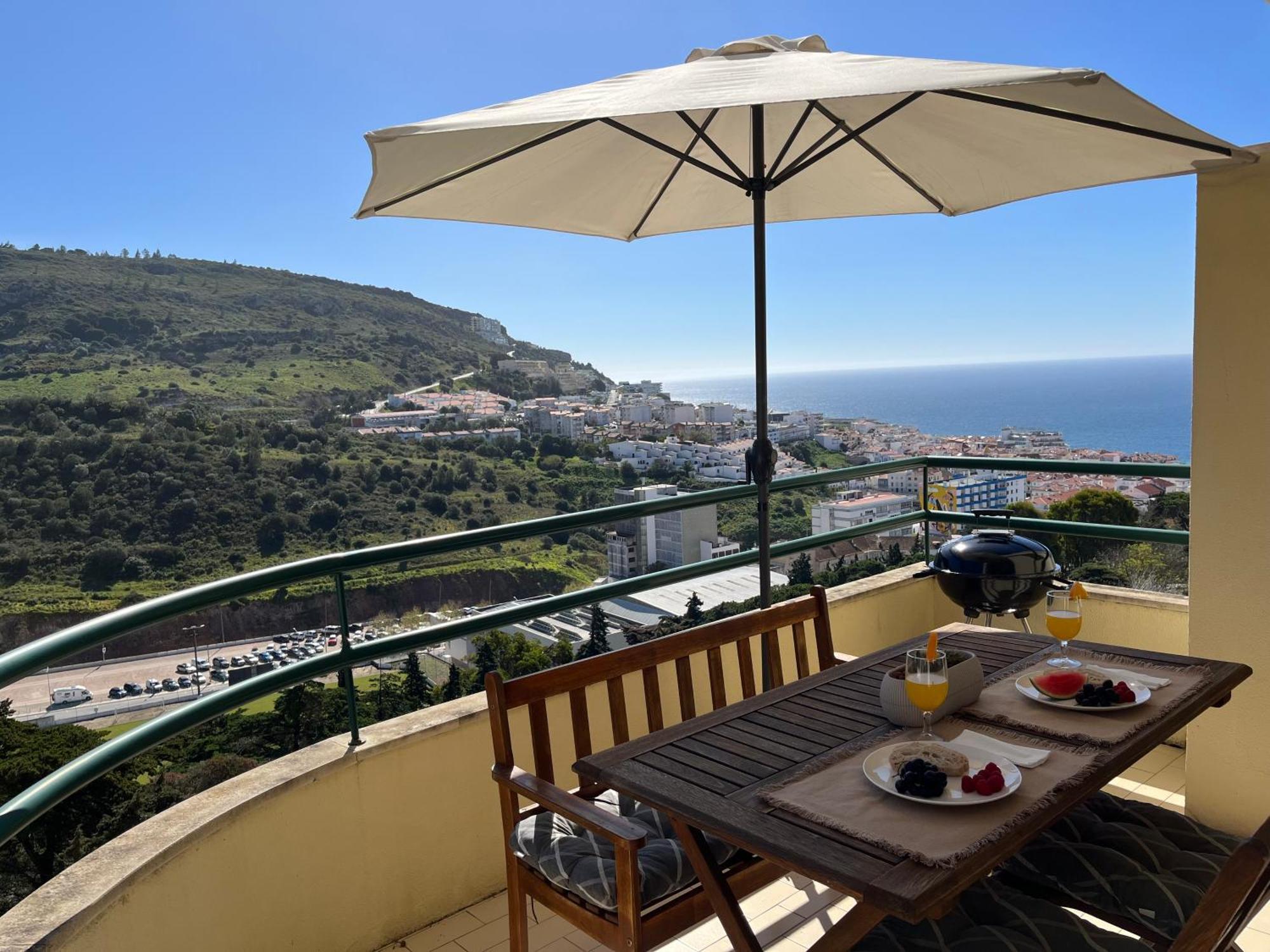 Casa Do Mar - Sea View - Wifi - Barbecue Lägenhet Sesimbra Exteriör bild